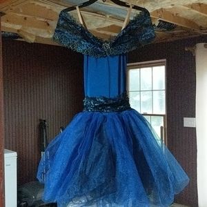 Royal blue and black ballet tutu